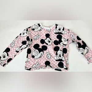 Zara Disney  Mickey Print Long sleeve top